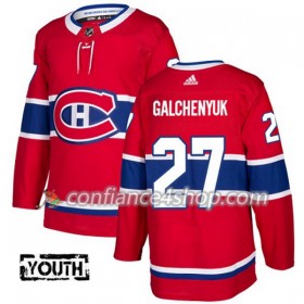 Adidas Maillot de Hockey Montreal Canadiens Alex Galchenyuk 27 2017-2018 Rouge Authentic - Enfant
